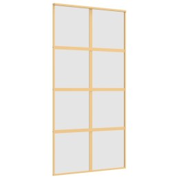 DRZWI PRZESUWNE ZŁOTE 102 5X205CM MROŻONE SZKŁO ESG