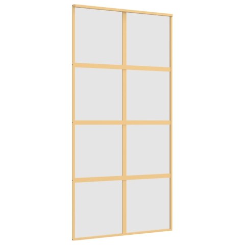 DRZWI PRZESUWNE ZŁOTE 102 5X205CM MROŻONE SZKŁO ESG