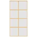 DRZWI PRZESUWNE ZŁOTE 102 5X205CM MROŻONE SZKŁO ESG