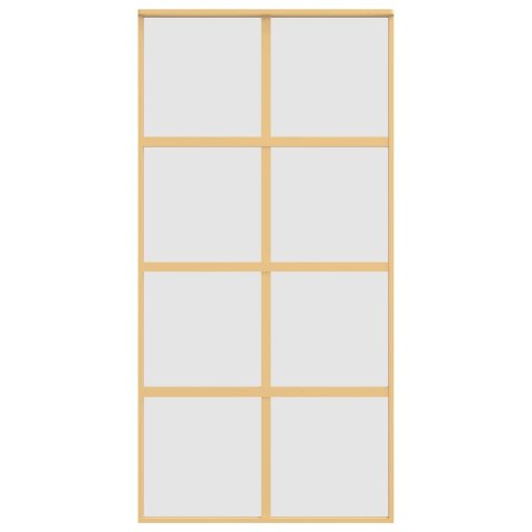 DRZWI PRZESUWNE ZŁOTE 102 5X205CM MROŻONE SZKŁO ESG