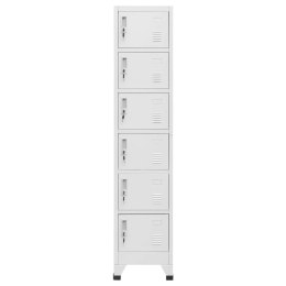 SZAFA ZAMYKANA NA KLUCZ JASNOSZARA 38X40X180CM STALOWA