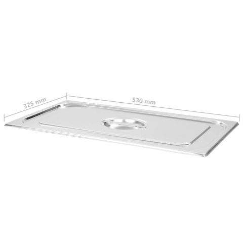 POKRYWY DO TACY GASTRONOMICZNEJ GN 1/1 2 SZT. STAL NIERDZEWNA