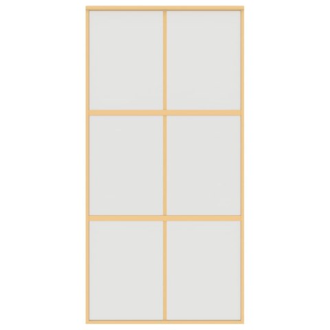 DRZWI PRZESUWNE ZŁOTE 102,5X205CM MROŻONE SZKŁO ESG