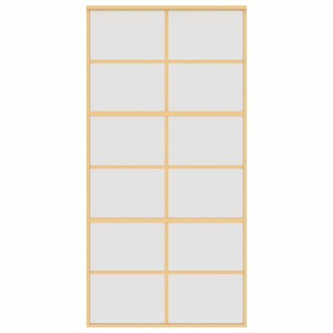 DRZWI PRZESUWNE ZŁOTE 102 5X205CM MROŻONE SZKŁO ESG