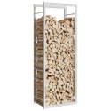 STOJAK NA DREWNO OPAŁOWE 50X28X132CM STAL NIERDZEWNA