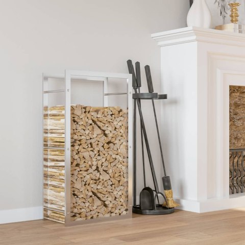 STOJAK NA DREWNO OPAŁOWE 50X28X94CM STAL NIERDZEWNA