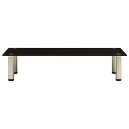 STOJAK POD TV CZARNY 80X35X17CM SZKŁO HARTOWANE