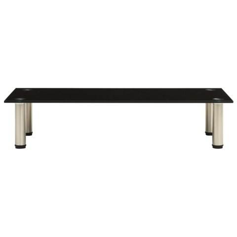 STOJAK POD TV CZARNY 80X35X17CM SZKŁO HARTOWANE