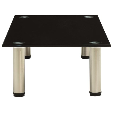 STOJAK POD TV CZARNY 80X35X17CM SZKŁO HARTOWANE