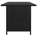 STÓŁ OGRODOWY JADALNIANY CZARNY 110X70X65CM RATTAN PE