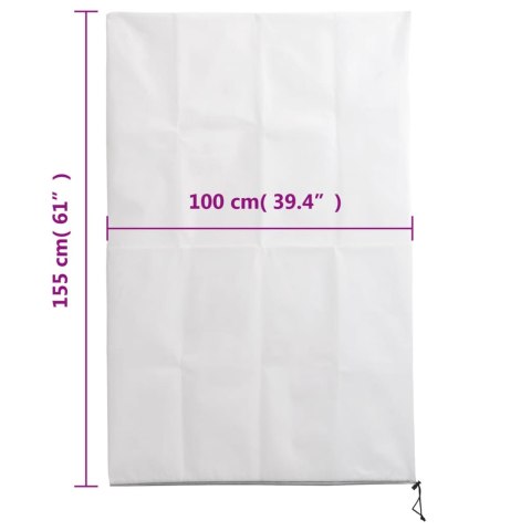 KAPTUR KAPTURY ZIMOWE OCHRONNE NA ROŚLINY OCHRONA 4 SZT 70G/M² 1X1,55M