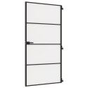 DRZWI WEWNĘTRZNE CZARNE 102,5X201,5CM SZKŁO I ALUMINIUM