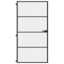 DRZWI WEWNĘTRZNE CZARNE 102,5X201,5CM SZKŁO I ALUMINIUM