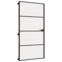 DRZWI WEWNĘTRZNE CZARNE 102,5X201,5CM SZKŁO I ALUMINIUM