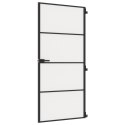 DRZWI WEWNĘTRZNE CZARNE 93X201,5CM SZKŁO I ALUMINIUM