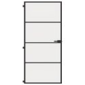 DRZWI WEWNĘTRZNE CZARNE 93X201,5CM SZKŁO I ALUMINIUM