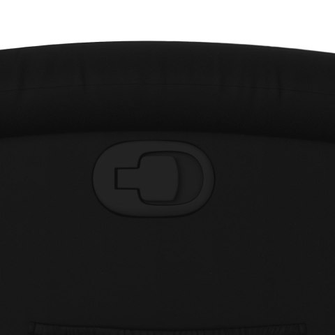 FOTEL ROZKŁADANY CZARNY SZTUCZNA SKÓRA