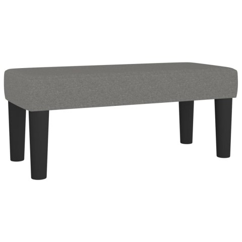 ŁÓŻKO KONTYNENTALNE Z MATERACEM CIEMNOSZARA TKANINA 100X200CM