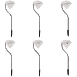 LAMPKI SOLARNE OGRODOWE LED 6 SZT 9X7,8X29,5CM