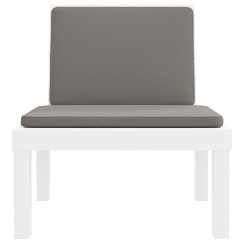 LEŻAK Z PODUSZKAMI BIAŁY PP