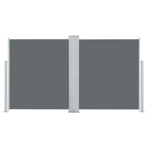 ZWIJANA MARKIZA BOCZNA ANTRACYTOWA 140X 600CM