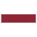 WYSUWANA MARKIZA BOCZNA NA TARAS 600X 160CM CZERWONA