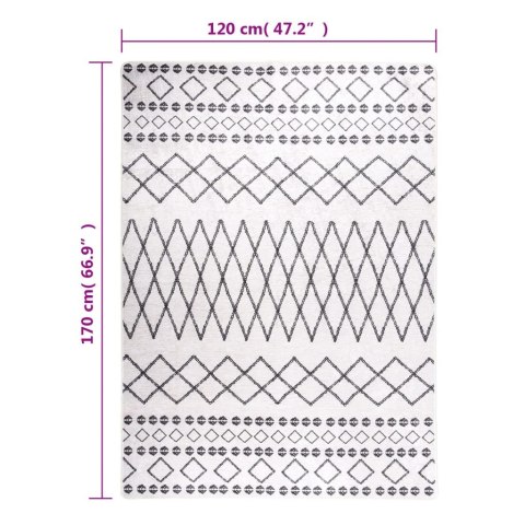 DYWAN Z MOŻLIWOŚCIĄ PRANIA CZARNO-BIAŁY 120X170CM