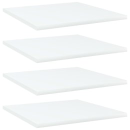 PÓŁKI NA KSIĄŻKI 4 SZT. BIAŁE 40X40X1,5CM