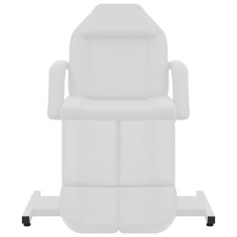 FOTEL DO ZABIEGÓW KOSMETYCZNYCH EKOSKÓRA BIAŁY 180X62X78CM