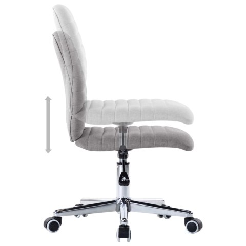 KRZESŁA STOŁOWE 4 SZT. JASNOSZARE OBITE TKANINĄ