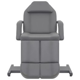 FOTEL DO ZABIEGÓW KOSMETYCZNYCH EKOSKÓRA SZARY 180X62X78CM