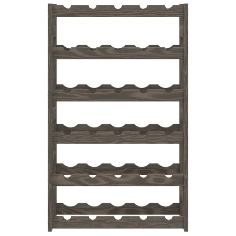 STOJAK NA 30 BUTELEK WINA SZARY LITE DREWNO SOSNOWE