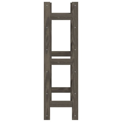 STOJAK NA 30 BUTELEK WINA SZARY LITE DREWNO SOSNOWE