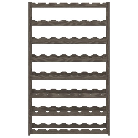 STOJAK NA 56 BUTELEK WINA SZARY LITE DREWNO SOSNOWE