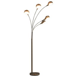 LAMPA STOJĄCA 200CM 5X E14 SREBRNA