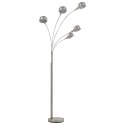 LAMPA STOJĄCA 200CM 5X E14 SREBRNA