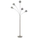 LAMPA STOJĄCA 200CM 5X E14 SREBRNA