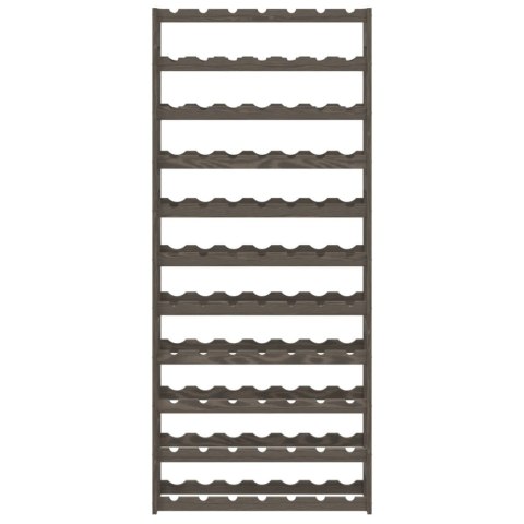 STOJAK NA 77 BUTELEK WINA SZARY LITE DREWNO SOSNOWE