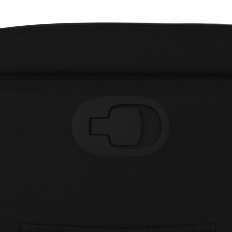 FOTEL ROZKŁADANY CZARNY SZTUCZNA SKÓRA