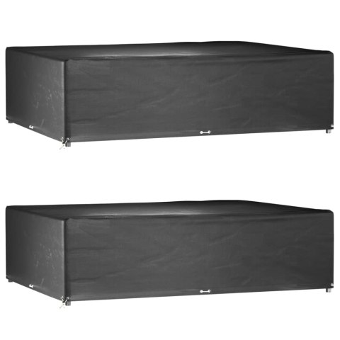 POKROWCE NA MEBLE OGRODOWE 2 SZT. 16 OCZEK 300X200X75CM