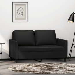 2-OSOBOWA SOFA CZARNA 120CM SZTUCZNA SKÓRA