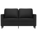2-OSOBOWA SOFA CZARNA 120CM SZTUCZNA SKÓRA