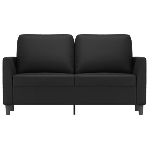2-OSOBOWA SOFA CZARNA 120CM SZTUCZNA SKÓRA