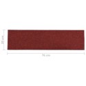 SAMOPRZYLEPNE NAKŁADKI NA SCHODY 15 SZT. 76X20CM CZERWONE
