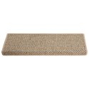 SAMOPRZYLEPNE NAKŁADKI NA SCHODY 15 SZT. 65X21X4CM BEŻOWE