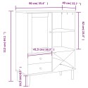 SZAFKA SENJA IMITACJA RATTANU BIAŁA 90X40X112CM SOSNOWA