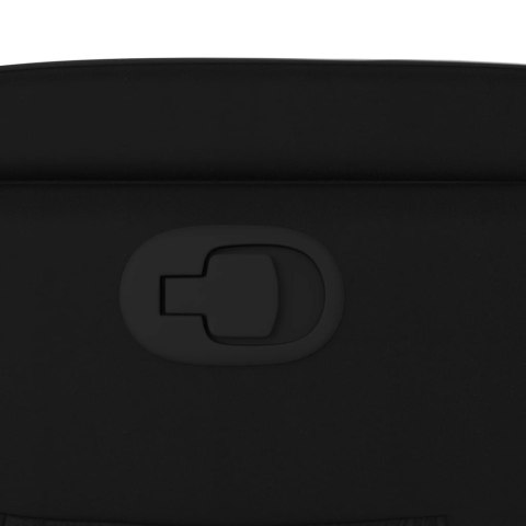 FOTEL ROZKŁADANY CZARNY SZTUCZNA SKÓRA