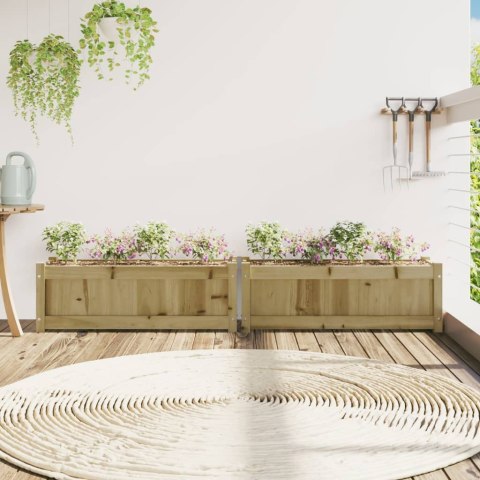 DONICE OGRODOWE 2 SZT. IMPREGNOWANE DREWNO SOSNOWE