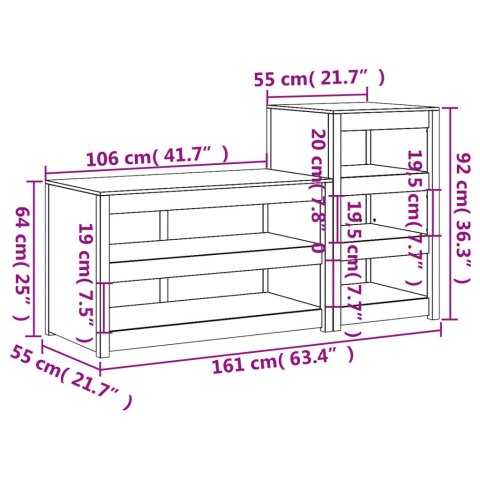 SZAFKI KUCHENNE NA ZEWNĄTRZ 2 SZT. BIAŁE LITE DREWNO SOSNOWE