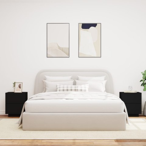 SZAFKI NOCNE Z LED 2 SZT. CZARNE